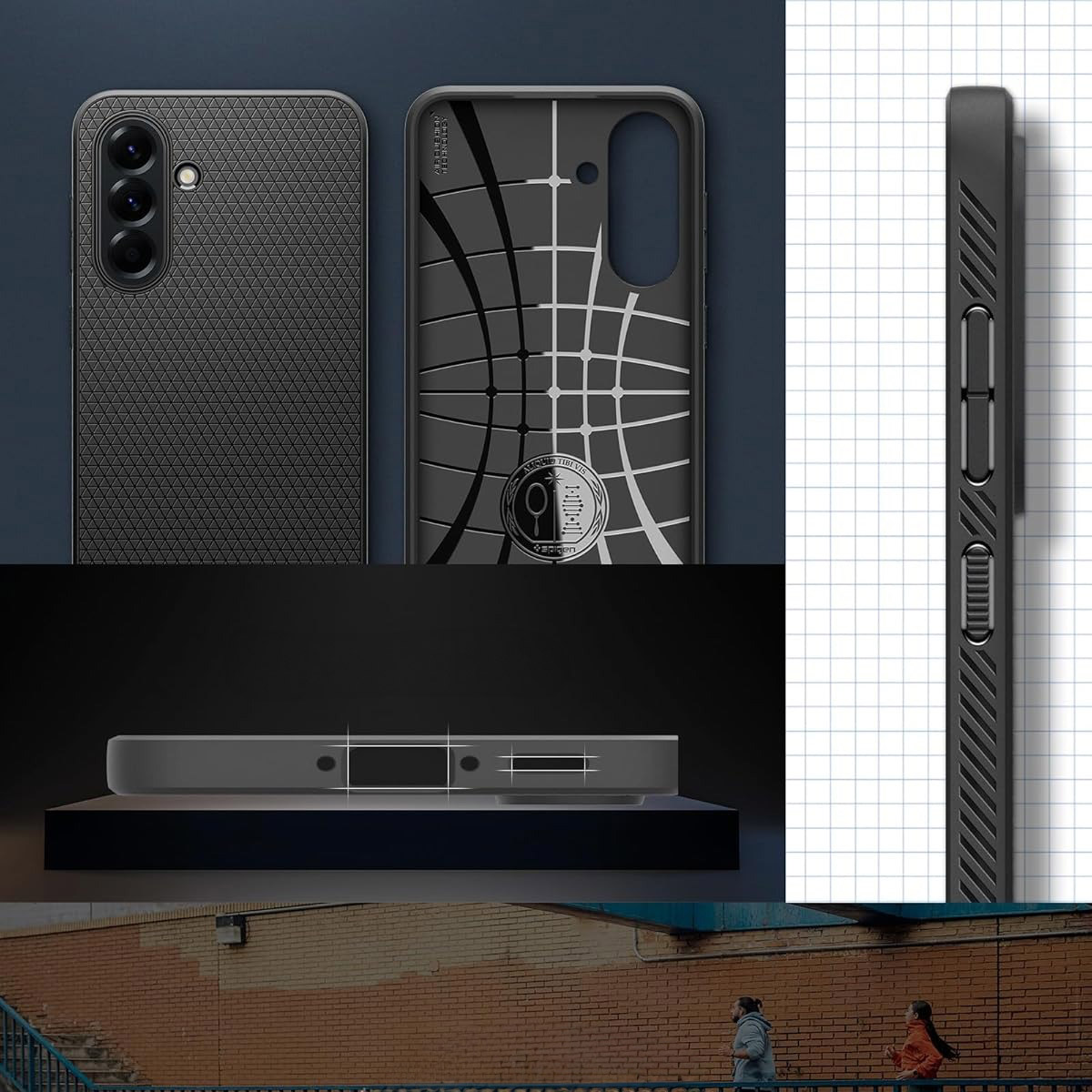 Etui Spigen Liquid Air do Samsung Galaxy A56 5G, czarne